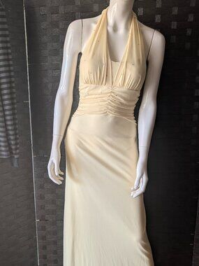 Gorgeous Yellow TABOO Long halter Top Dress
